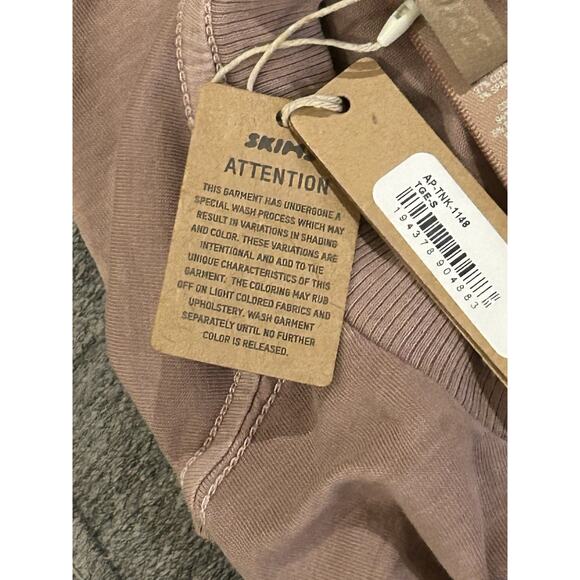 NWT Skims Womens Brown Basic Cropped Shirt Size S - Picture 4 of 4